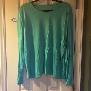 L.L. Bean Teal Long Sleeve Top